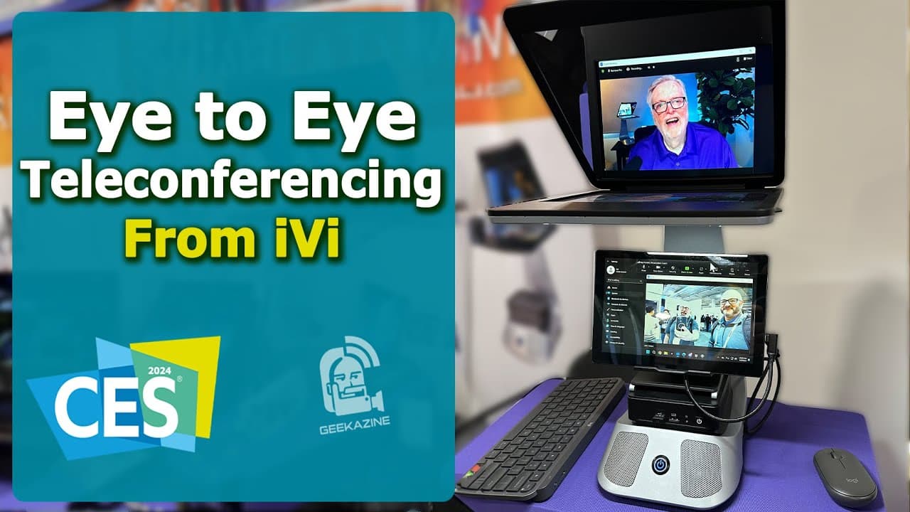 The first iVi prototype demonstrating eye-to-eye teleconferencing at CES 2024
